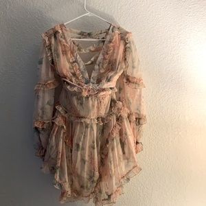 Floral Criss Cross Back Dress